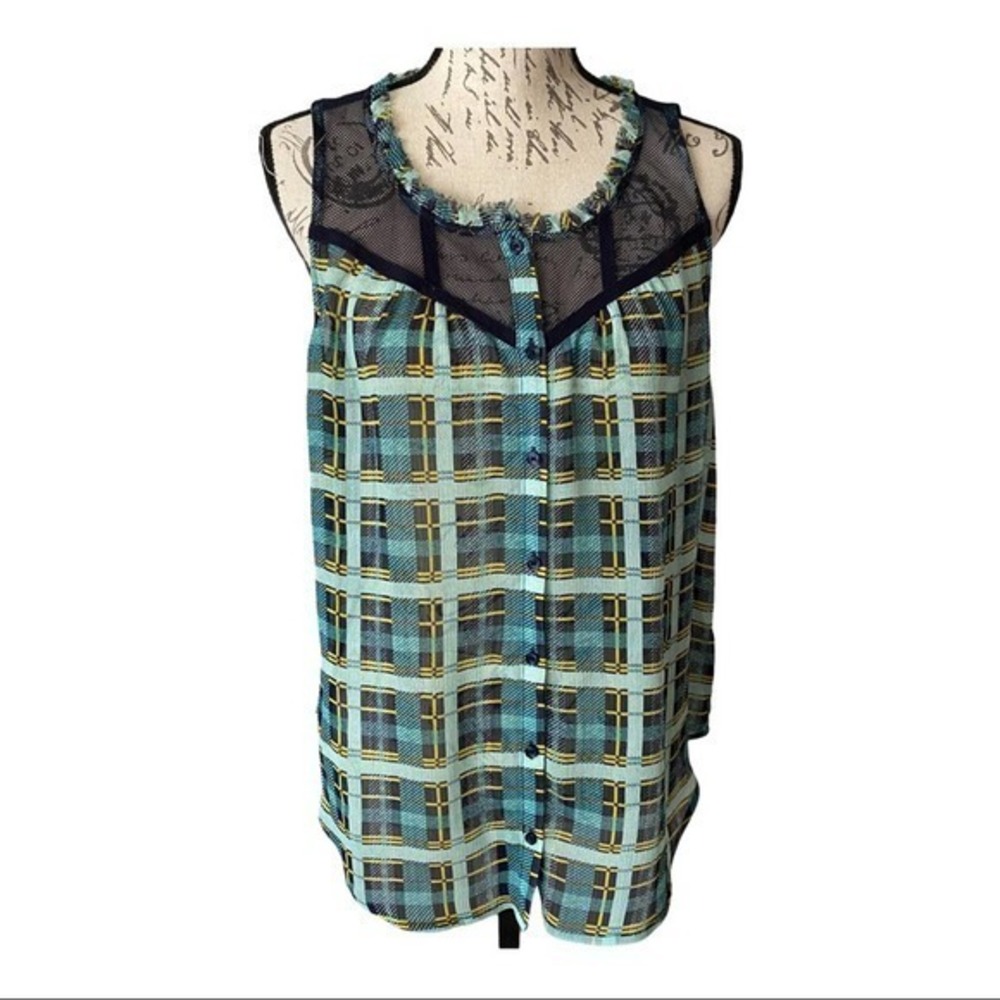 PRINCESS VERA WANG BUTTON DOWN TANK SIZE XL